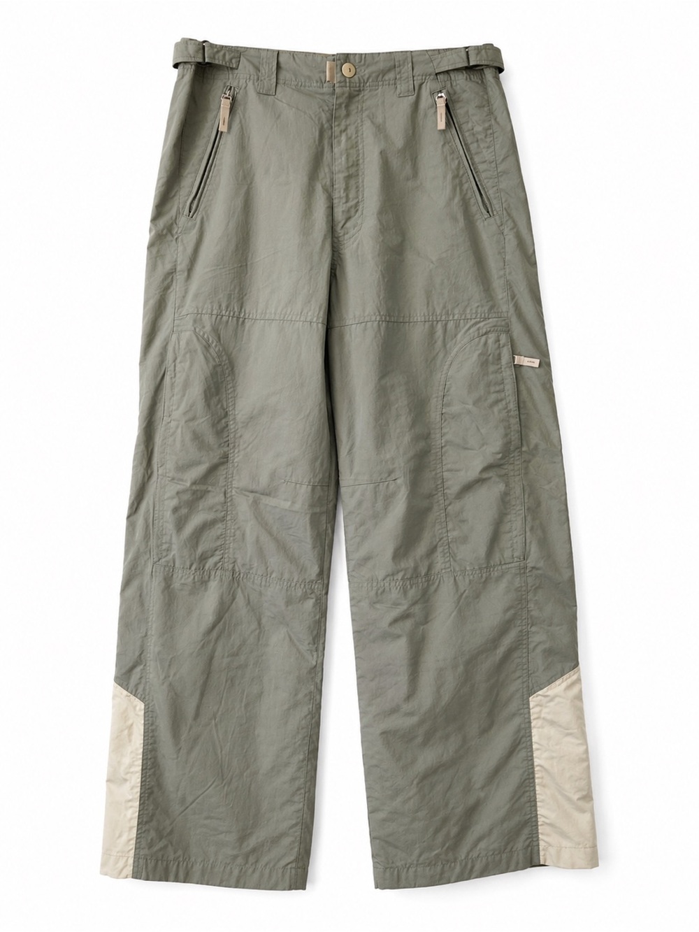 Rare Vintage Bang Bang Jeans Winter Fleece Lined Cargo Pants Sage Green US 32–34